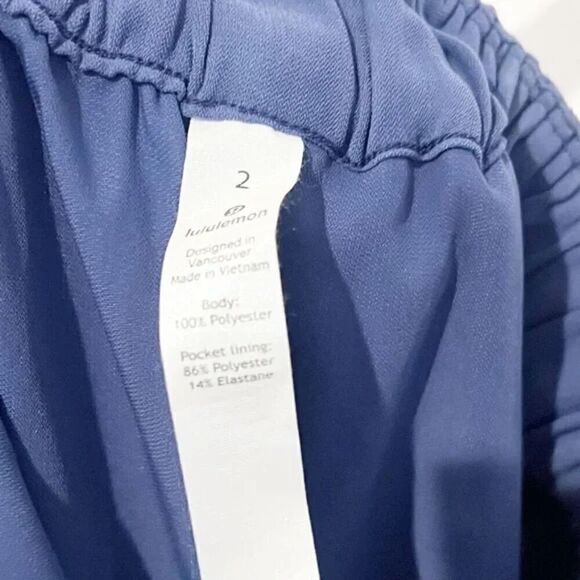 Lululemon Noir Pant High-Rise 30"  *Woven *Gatsby Blue - Picture 10 of 12